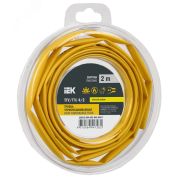 Трубка термоусадочная ТТУ нг-LS 4/2 желтая (2м/упак) IEK UDR12-004-002-002-K05-T