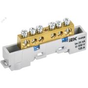 TEKFOR Шина N ноль неизолированная на универсальном держателе 8х12-6-С IEK TF-NN20-06-DL-K07