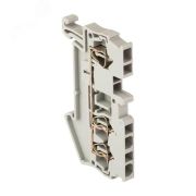Колодка клеммная самозажимная JXB-ST-2,5 31А 3 вывода серая PROxima plc-jxb-st-2.5-3
