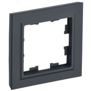 BRITE Рамка 1 пост РУ-1-БрГ графит BR-M12-K53