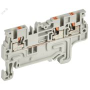 ARMAFIX Клемма пружинная Push-in CP-MC 3 вывода 1,5мм2 серая IEK YCT22-00-3-K03-001