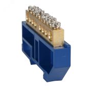 Шина нулевая с изолятором OptiKit BB-D-N-DIN-14-6х9-синий 277842
