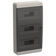 Корпус пластиковый навесной на 36 модулей ЩРН-П-36 IP41 TEKFOR черная прозрачная дверь TF5-KP12-N-36-41-K01-K03