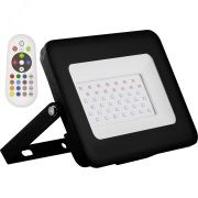 Прожектор светодиодный ДО-20Вт RGB с пультом дистанционного управления IP65 29701