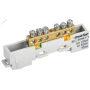 TEKFOR Шина PE земля неизолированная на универсальном держателе 6х9-6-Ж IEK TF-NN10-06-DL-K05