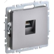 BRITE Розетка компьютерная RJ45 кат.5E РК10-БрС сталь BR-K10-1-K46