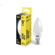 Лампа светодиодная C35 свеча 9Вт 230В 3000К E14 IEK LLE-C35-9-230-30-E14