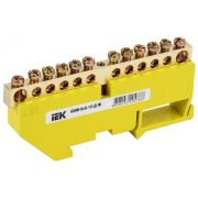 Шина PE земля на DIN-изоляторах ШНИ-6х9-12-Д-Ж YNN10-69-12D-K05