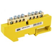 Шина PE земля на DIN-изоляторах ШНИ-6х9-8-Д-Ж YNN10-69-8D-K05