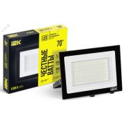 Прожектор СДО 06-70 светодиодный черный IP65 6500K IEK LPDO601-70-65-K02