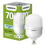 Лампа светодиодная HP 70Вт 230В 6500К E27-E40 GENERICA LL-HP-70-230-65-E27-E40-G