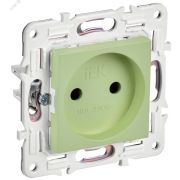 SKANDY Розетка без заземления без защитных шторок 10А SK-R02G мятный IEK SK-R10-10-K06