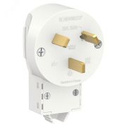 BLANCA скрытой установки вилка силовая 2р+n, 32а, 250в, белый BLNSV003231