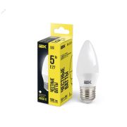 Лампа светодиодная C35 свеча 5Вт 230В 4000К E27 IEK LLE-C35-5-230-40-E27