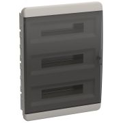 Корпус пластиковый встраиваемый на 54 модуля ЩРВ-П-54 IP41 TEKFOR черная прозрачная дверь TF5-KP12-V-54-41-K01-K03