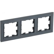BRITE Рамка 3 поста РУ-3-БрГ графит BR-M32-K53